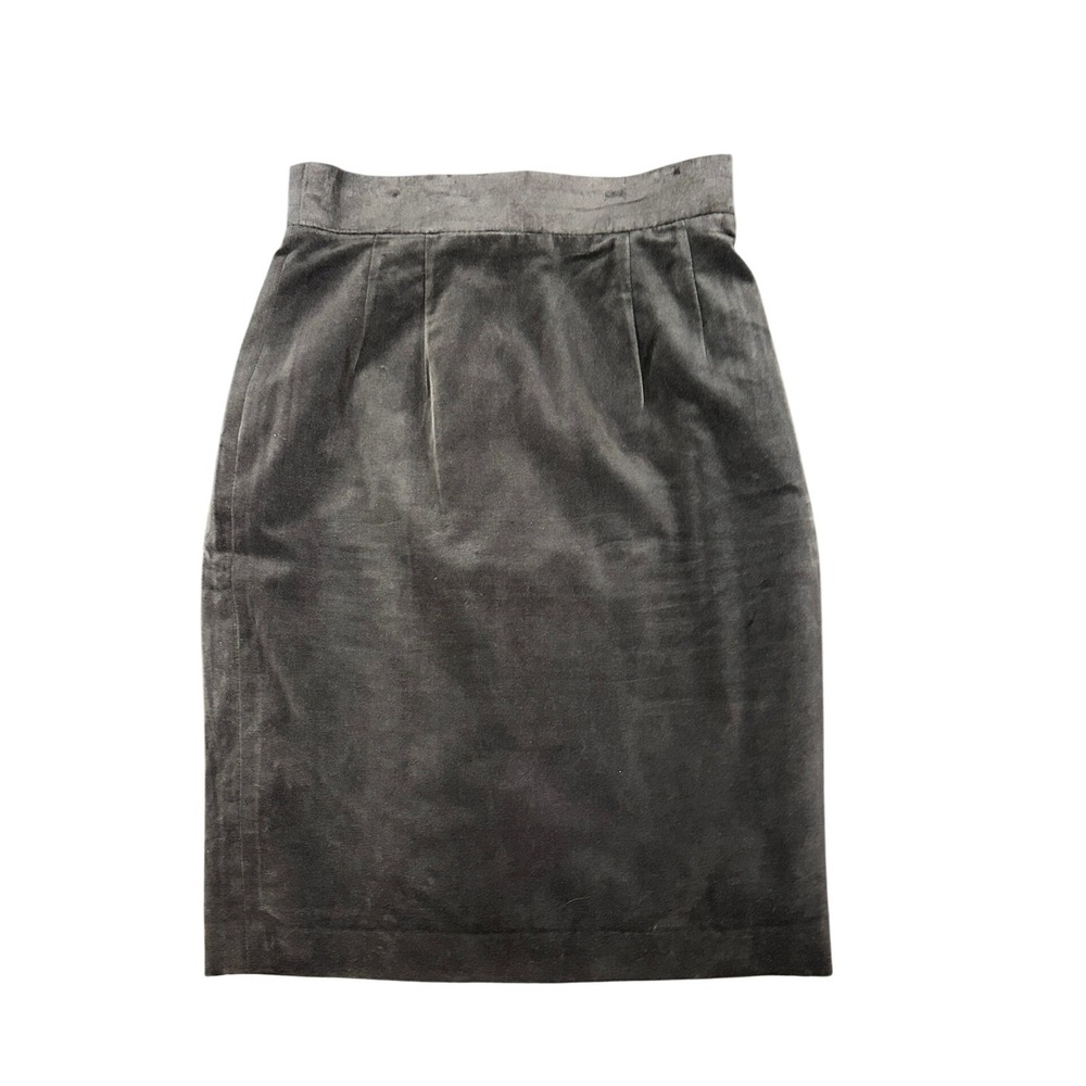Louis Féraud Paris Velvet Pencil Skirt Women's Career Party Cocktail ‎ sz 40 2-4